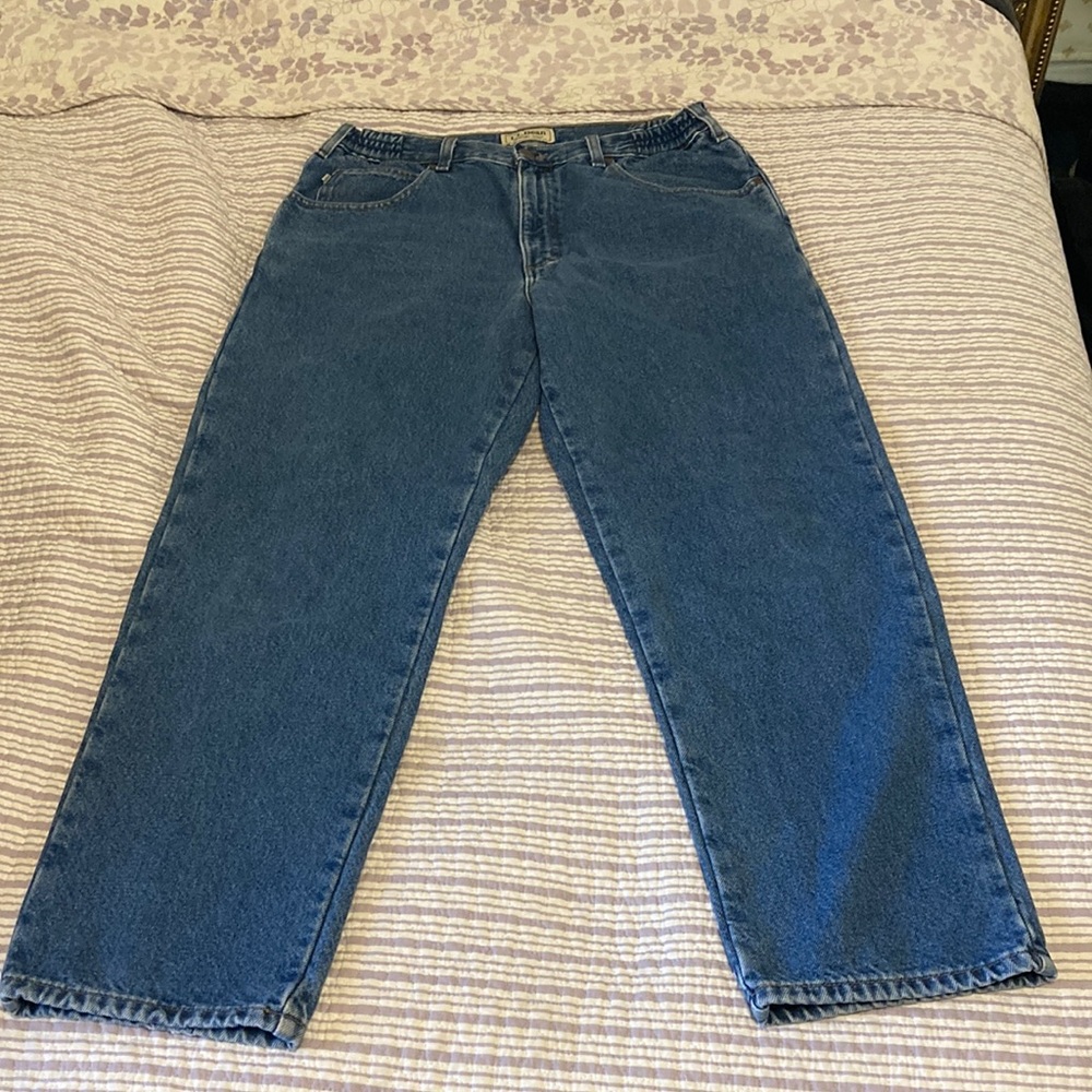 Vintage L.L. Bean fleece lined jeans!